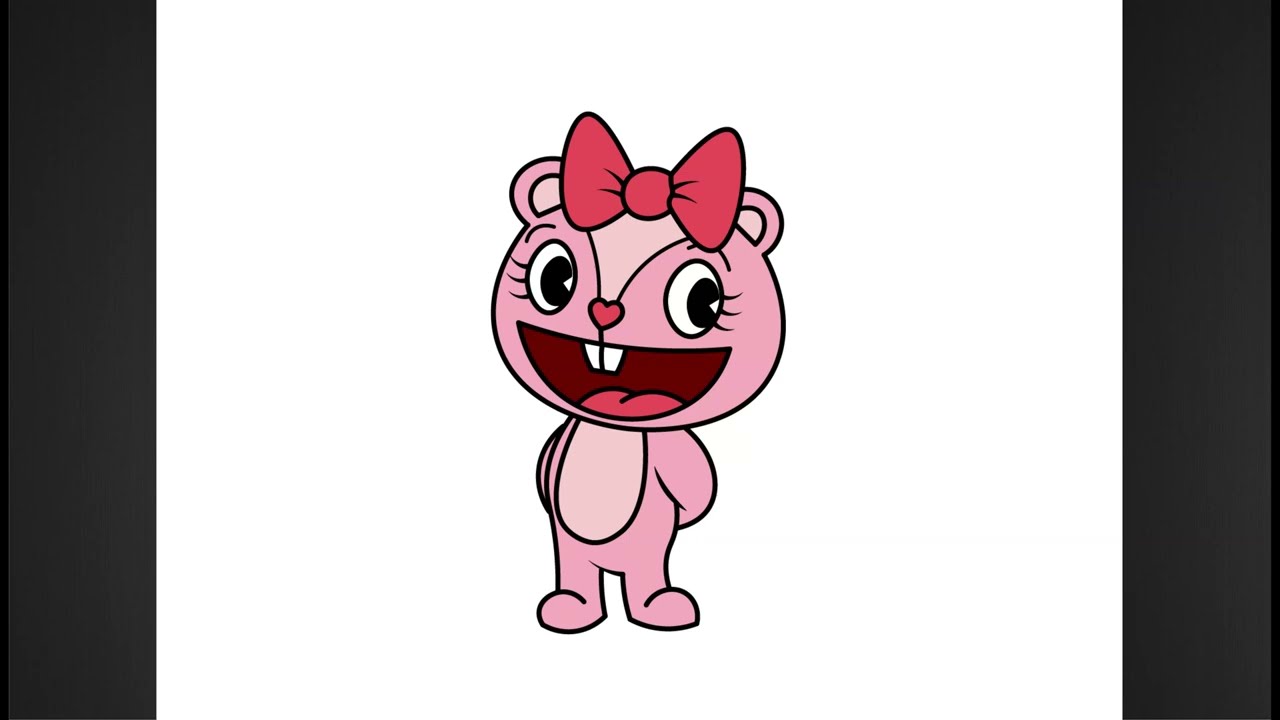 How to Draw Giggles | HAPPY TREE FRIENDS 