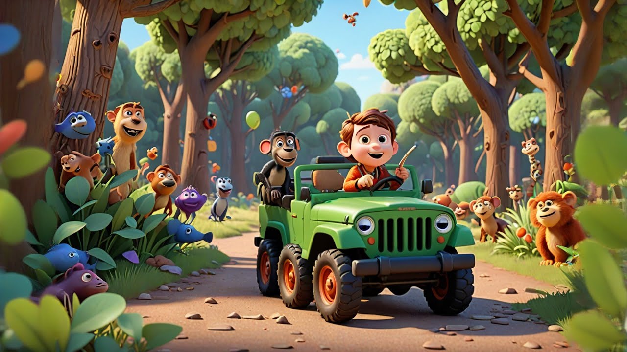 Baby On Jungle Safari 🐒🦁🌴 | Fun Animal Adventure for Kids | Toddler Learning & Exploration