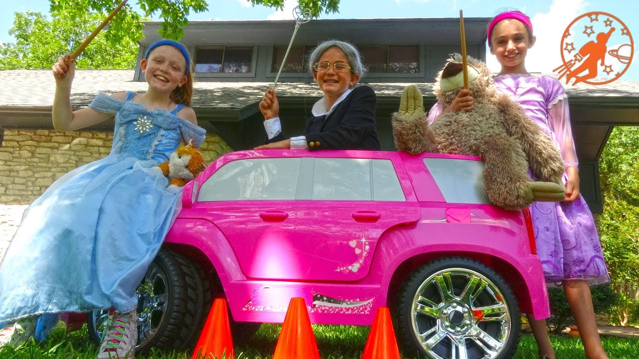 skyblivion Little Princesses 16 -The Big Magic Princess Pink Carriage and The Girls Car Race