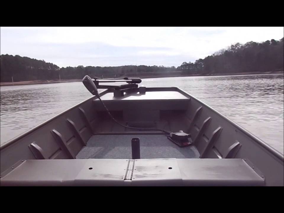 16 ft Jon boat paired with Mercury 15 HP. - YouTube