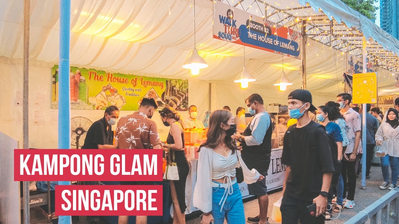 🇸🇬 Singapore Ramadan Bazaar 2022 & Nightlife at Kampong Glam | Life in Singapore [4K HDR]