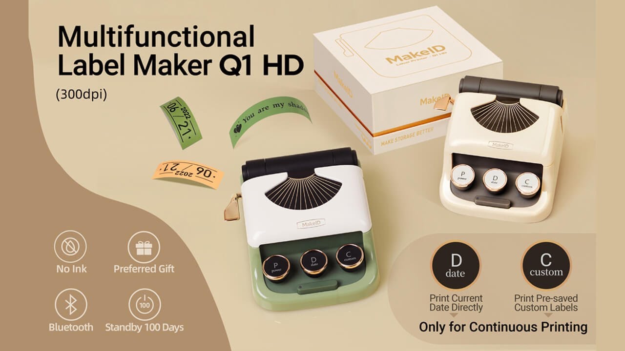 MakeID Handheld Label Printer YouTube