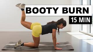 15 MIN BOOTY BURN WORKOUT | Shape Your Booty Without Growing Your Thighs At Home