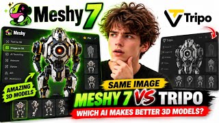 Meshy 7 vs Tripo — Same Image, Which AI Makes Better 3D Models