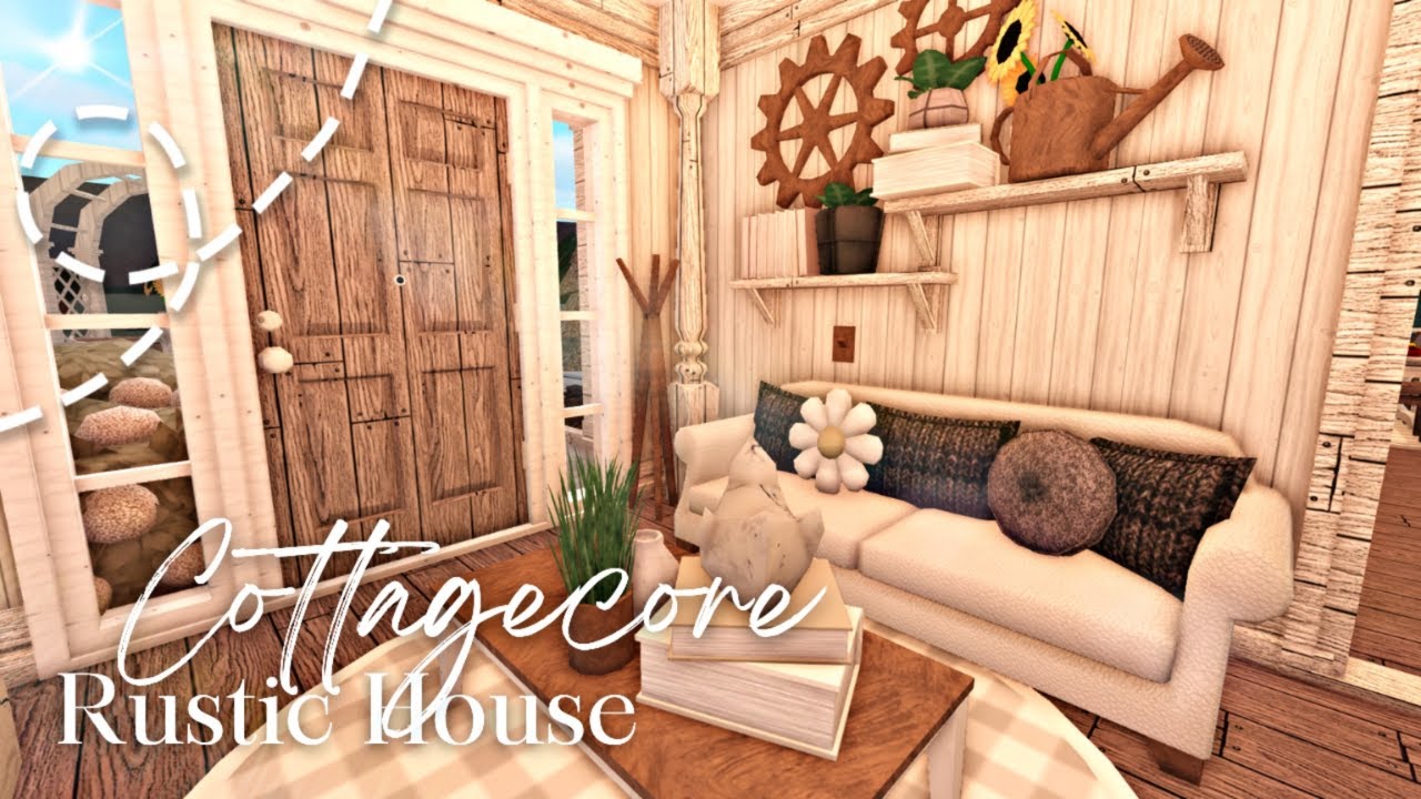 cottagecore aesthetic rustic house // no gamepass part 2 bloxburg
