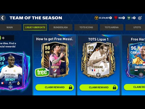 HOW TO GET 98 OVR MESSI IN FC MOBILE 24!! 96 RATED HEROES FREE &amp; TOTS LIGUE 1 FC MOBILE 24!