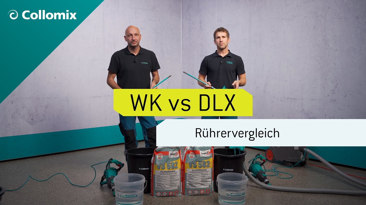 🇩🇪 Spachtelmasse mischen | Warum der Rührer DLX von Collomix ideal dafür ist.