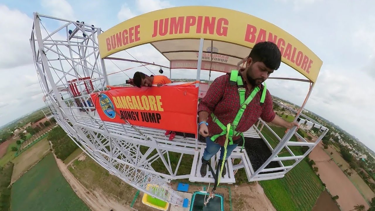 Indya bungy bangalore Things to do in bangalore Bungee jumping YouTube