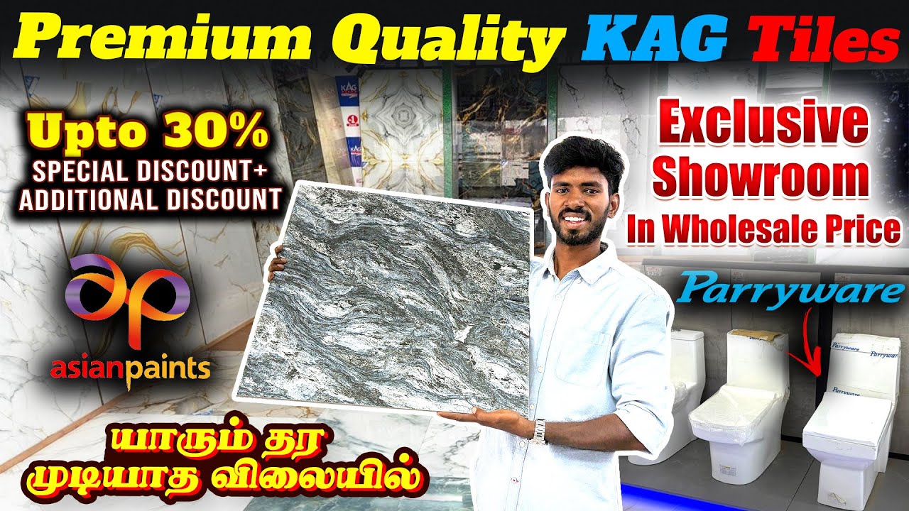 Premium KAG Tiles At Wholesale Price In Chennai | KAG Tiles | Sanjaysamy | Vlog #434