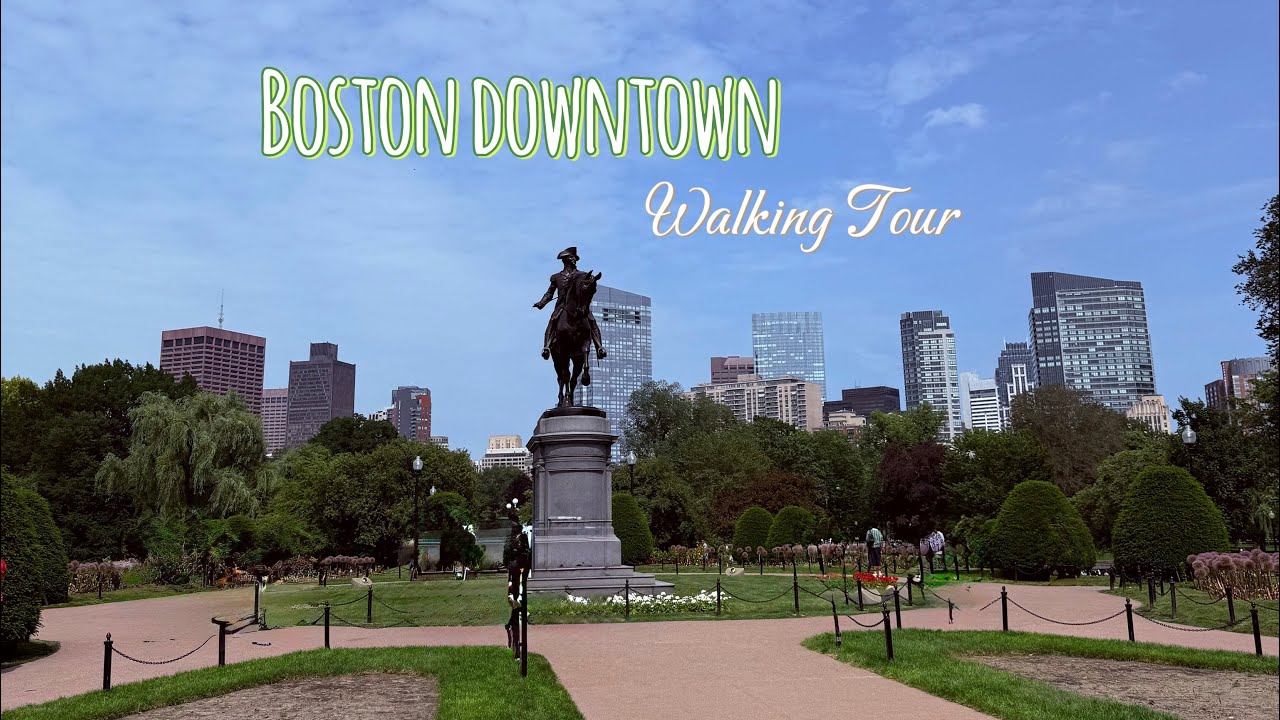 BOSTON,MA Downtown Walking Tour 4K    #travel #walkingtour #citycenter #boston #usa