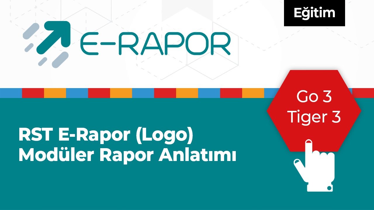 RST E-Rapor (Logo) Modüler Rapor Anlatımı - YouTube