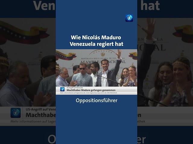 Wie der Sozialist Nicolás Maduro Venezuela regiert hat - ein Kurzportrait. #tagesschau #Nachrichten