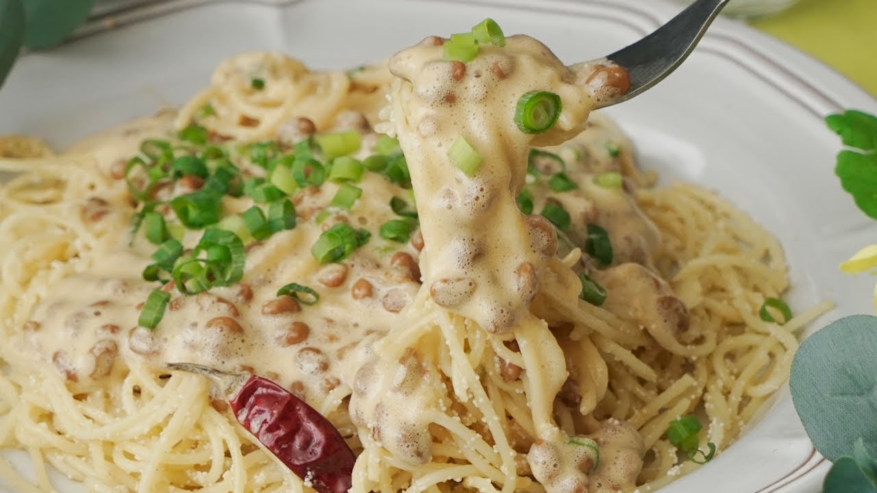 明太子 納豆 パスタ