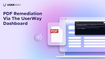 PDF Remediation via The UserWay Dashboard