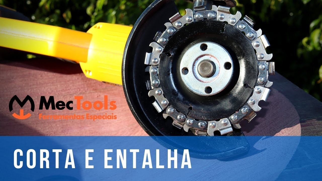 Disco para escavar e entalhar madeira com esmerilhadeira