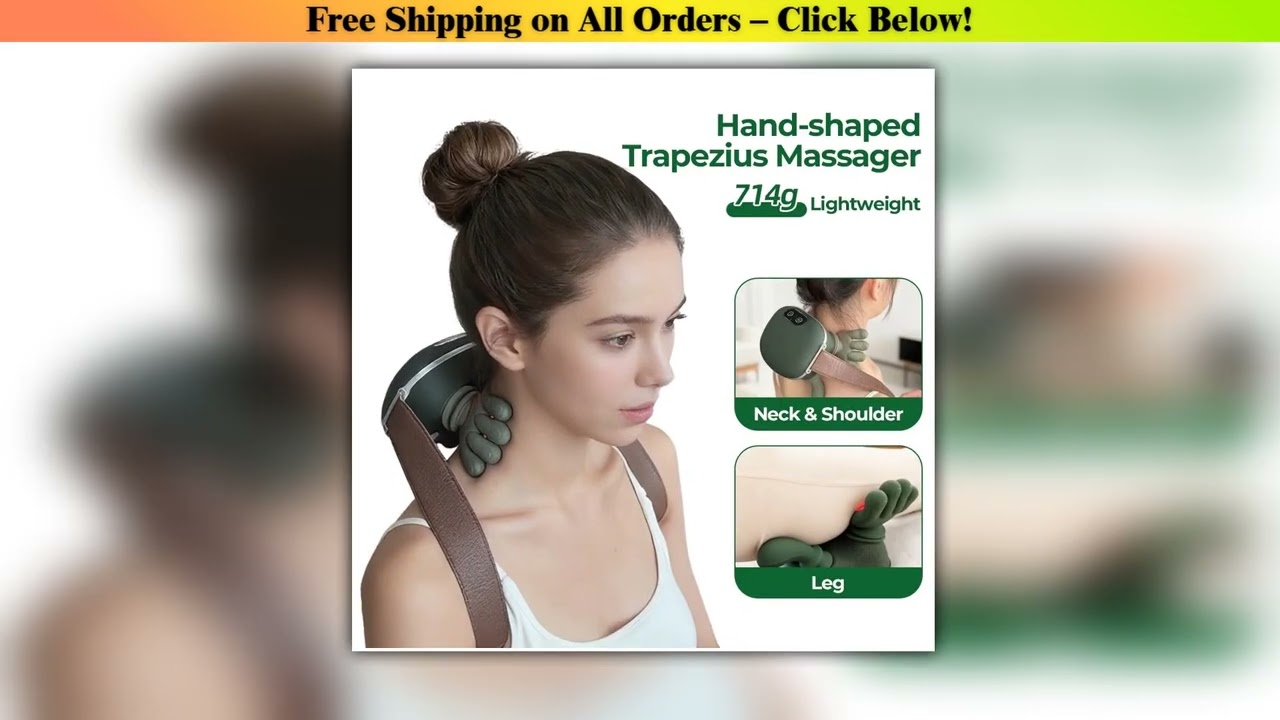 Electric Neck And Shoulder Muscle Massager Wireless Back Massagers Muscles Massage Bionic Finger