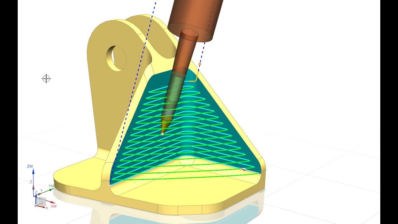 5 Eksen Guiding Curves ile havacılık parçası duvar/taban işleme - NX CAM Eğitim Videosu