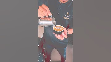 latte art for beginners ☕ #shorts #coffee #latteart #youtubeshorts