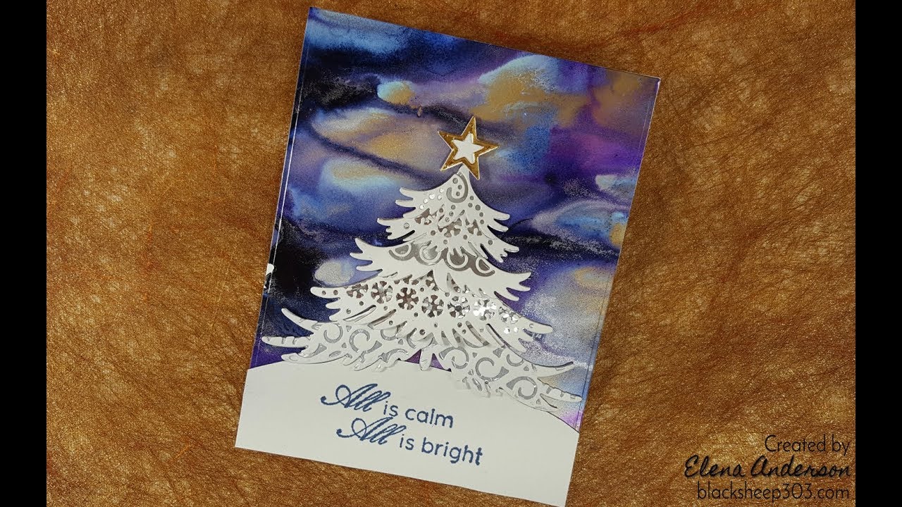 How to Create FUN 'Northern Lights' Backgrounds Using Alcohol Ink!