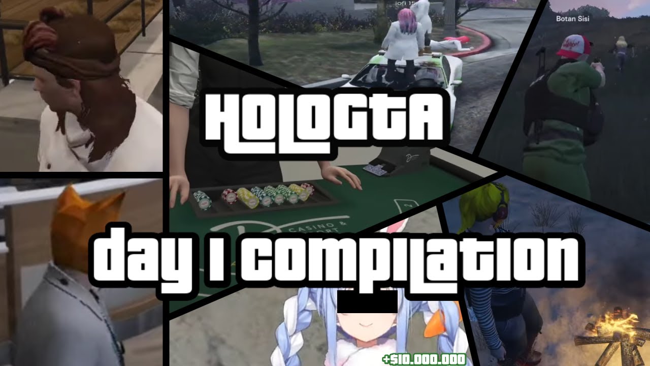 HOLOLIVE'S HOLOGTA SERVER ALL POV'S COMPILATION [DAY 1]