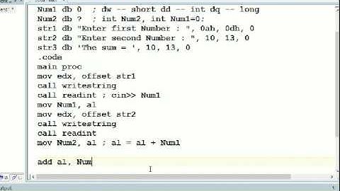 MASM Programming Tutorial  User Input Lec17