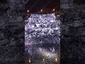 Beautiful waterfall at night #uae