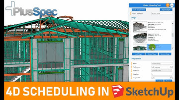 4D Scheduling inside of SketchUp - PlusSpec Suite Scheduling and Project Management Tool Overview