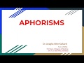 ORGANON OF MEDICINE - Aphorisms - Introduction