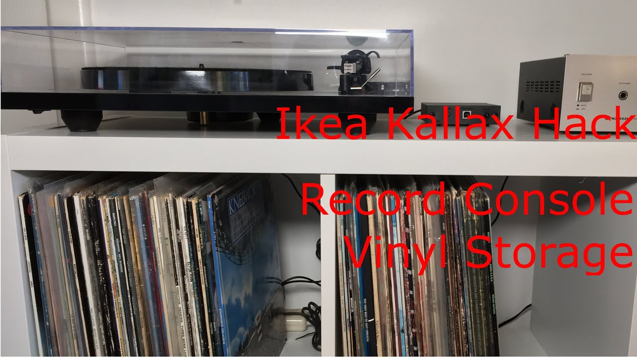 kilometer bureau udvikling af Vinyl Record Storage | Ikea Kallax Shelf | Ikea Bookcase Hack | Vinyl Music  - YouTube