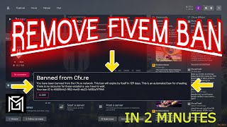 HOW TO REMOVE CFX  | HARDWARE | SERVER  | GLOBAL  FIVEM BAN IN 2 MINUTES