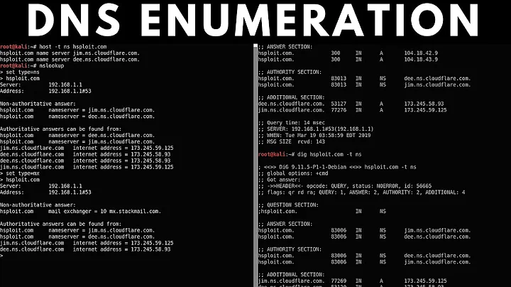 DNS Enumeration Tutorial - Dig, Nslookup & Host