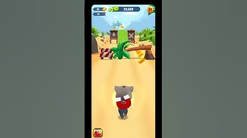 Talking Tom GOLD RUN on the beach 🦈 | runs BACKWARDS | FUNNY FAILS ! ANDROID IOS #talkingtomshorts