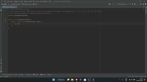 Fibonacci Series program in java