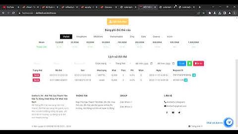 Share Code Web Gạch Thẻ Cào Bản Chưa Ai Share Có Api Nạp Rút Tiền