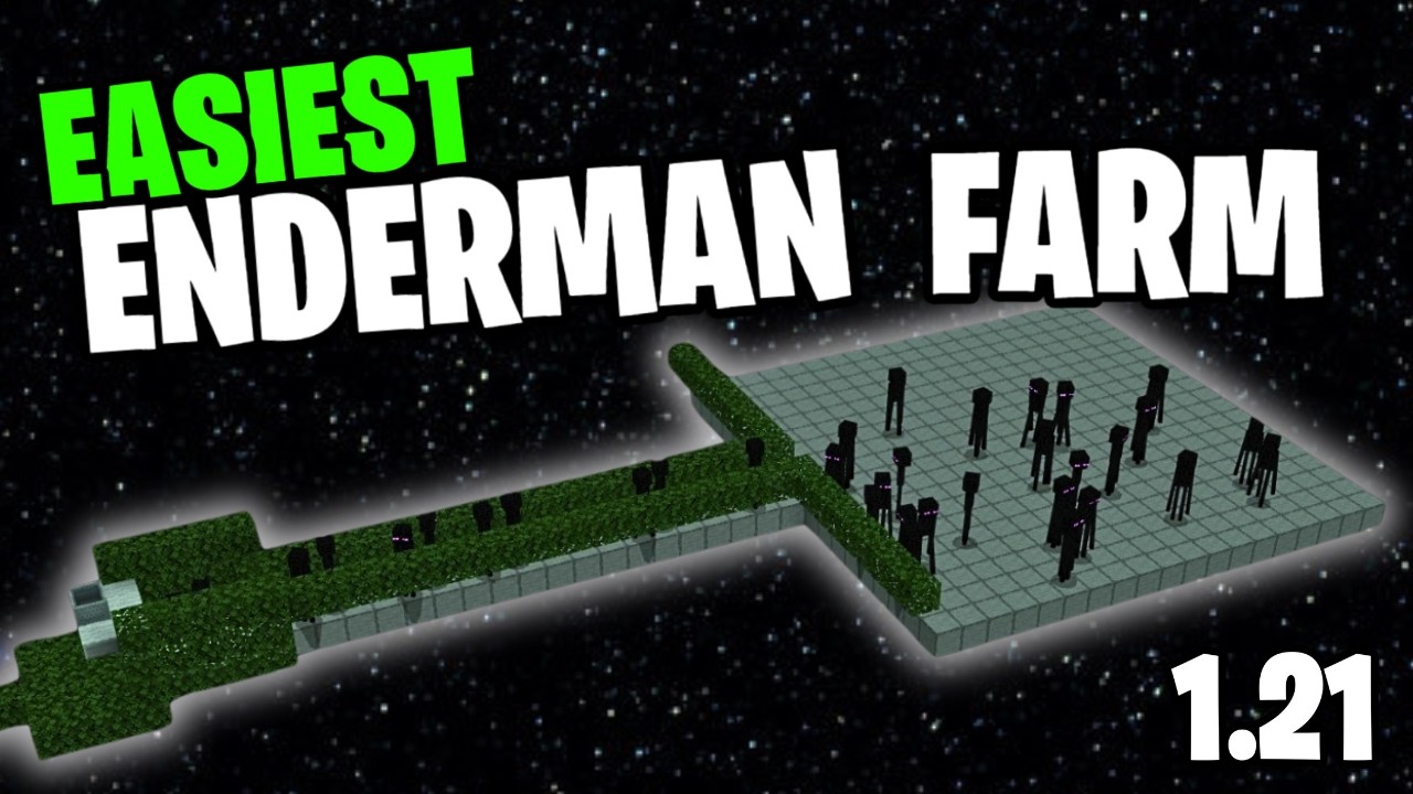 Minecraft Easiest Enderman Farm 1.21! (Bedrock/Mcpe/Consoles) - YouTube