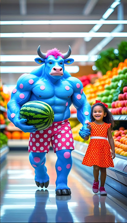 ❤️ Evolution of Baby:  Big blue cow holding big watermelon 🥰 1 #cat #cute #love #shorts