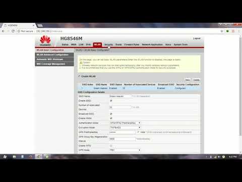 HUAWEI HG8245 How to Change  Wifi Router Wifi Password, Hide Network Name and MAC Address