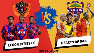 Legon Cities vs Accra Hearts of Oak - Match Preview! Team News* H2H* Predictions - GPL23 - GW32