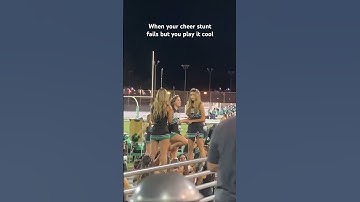 When your cheer stunt fails but you play it cool #cheer #cheerleading #cheerfail #fail