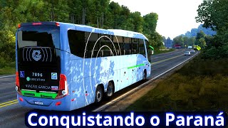 Conquistando as Estradas do Paraná: De Palmeira a Ortigueira no ETS2 Mod bus: Gráficos Realista