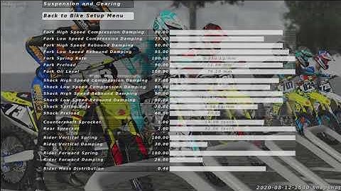 MX Simulator Setup for 250 Supercross (2020)