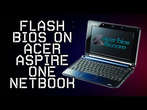 How to flash BIOS on Acer Aspire One ZG5 netbook.