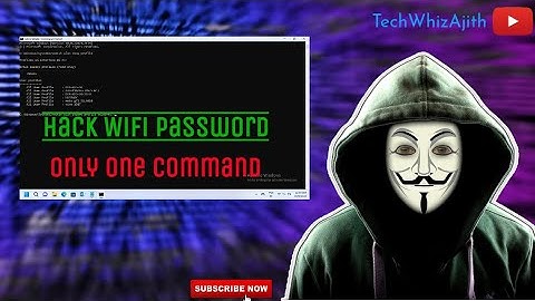 Find Wi-Fi Password with only one Command | CMD | Windows  @TechWhizAjith