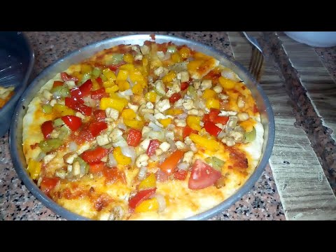 صورة  طريقة عمل البيتزا طريقة عمل البيتزا بالفراخ طريقة عمل البيتزا بالفراخ من يوتيوب