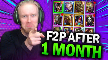 F2P Account Review After 30 DAYS - Raid Shadow Legends New Player CVC Tips!