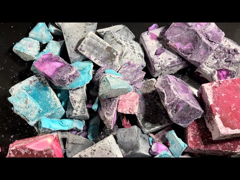 AsmrPowderDream 16 Soft Crispy Dyed Blocks| 12k Celebration #milestone ...