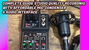 Complete Guide with Sample   Teyun Q12 + BM800 Studio Quality Audio Recording
