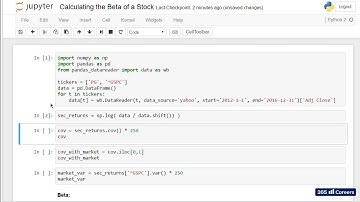 Py 90 Calculating the Beta of a Stock