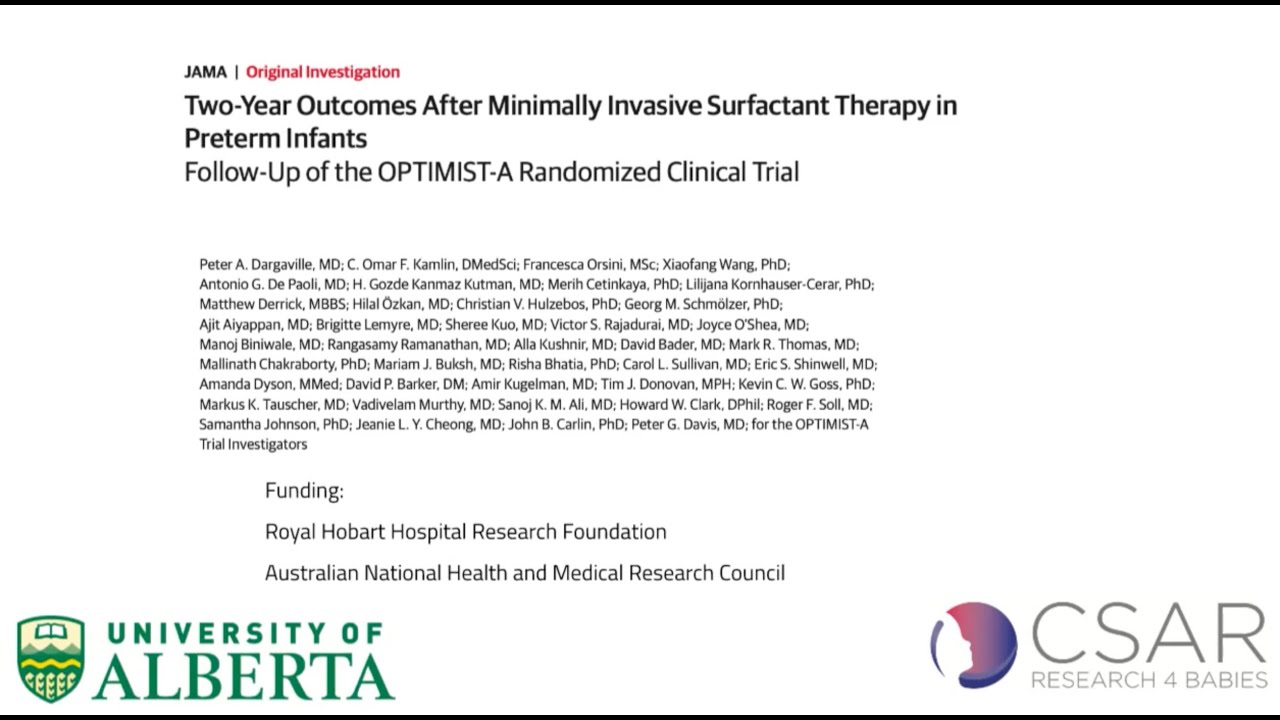 Two-Year Outcomes After Minimally Invasive Surfactant Therapy in Preterm Infants (OPTIMIST-A)