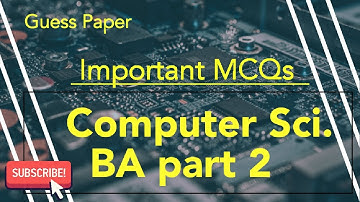 Guess paper| Solved MCQs| BA Part 2 Comp.Sci. #guesspaper #pu #bapart2 #objectives #OS #DB